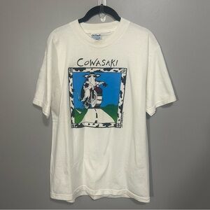 Vintage Funny Cow T-Shirt Medium Lulus Clothesline 90s